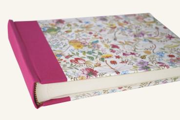 Elegantes Fotoalbum mit Libellen und Blumen aus der Schreibweise - Manufaktur